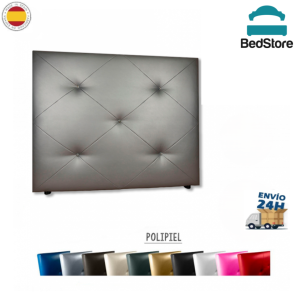 Cabecero Camarón tapizado en polipiel con botones de cristal | BedStore