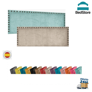 Cabecero Ávila tapizado en tela antimanchas con tachuelas | BedStore