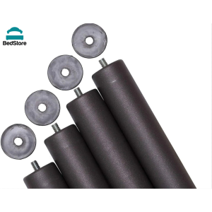 Patas cilíndricas para somier o base tapizada, altura 25 cm | BedStore